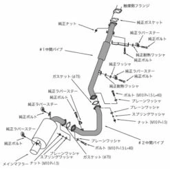 HKS "Hi-Power 409" Catback For Mitsubishi Lancer Evo 6