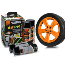 Foliatec Neon Orange Spray Film (2 X 400 ML + Base Coat)