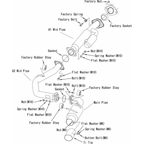 HKS "Hi-Power" Catback For Subaru BRZ 2 HKS "Hi-Power" Catback For Subaru BRZ - Image 2