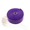 Purple Exhaust Heat Wrap (15m X 50mm) + Stainless Steel Ties