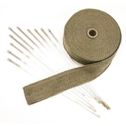 Exhaust Heat Wrap (15m X 50mm) + Stainless Steel Ties