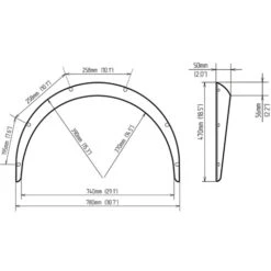 Universal Arch Extensions - 50 Mm (Fender Flares) -Athena Shop large a2bec7a43c097f8a295f5762ff0c2e05
